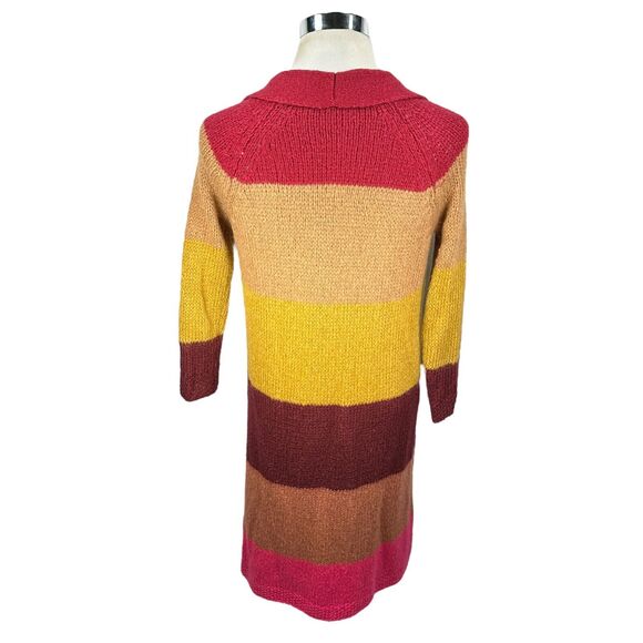 Free People Over the Rainbow Cardigan Womens XS Sweater Mohair Blend Duster Long - Picture 4 of 10
